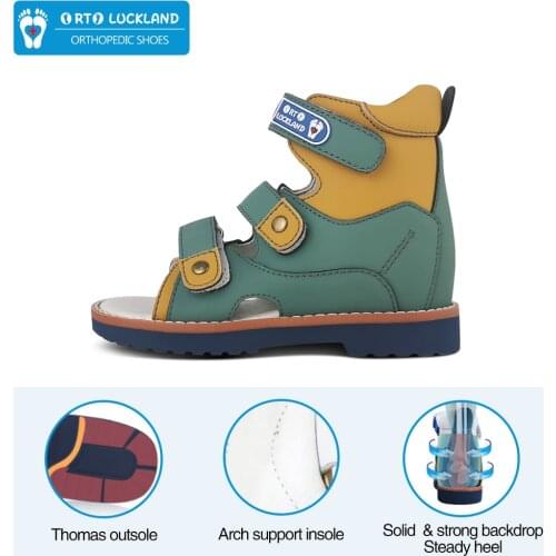Kids Summer Sandals for Cool Boys and Girls Flatfoot with Orthopedic Arch Support Insoles Fashion Breathable High Heel Ankle S