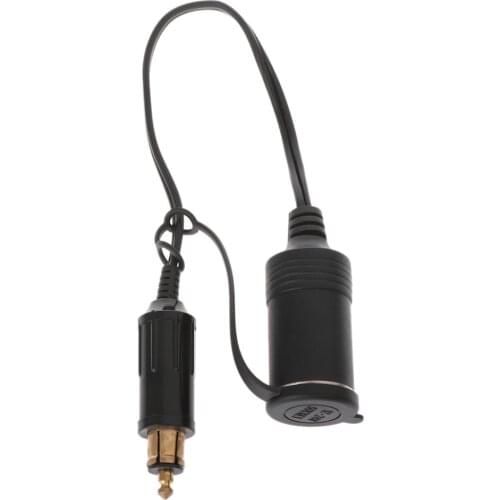 DC 12V 24V EU Plug For BMW DIN Hella Motorcycle Charger Socket Outlet Convert to Car Cigarette Lighter Adapter Power Lead Cable
