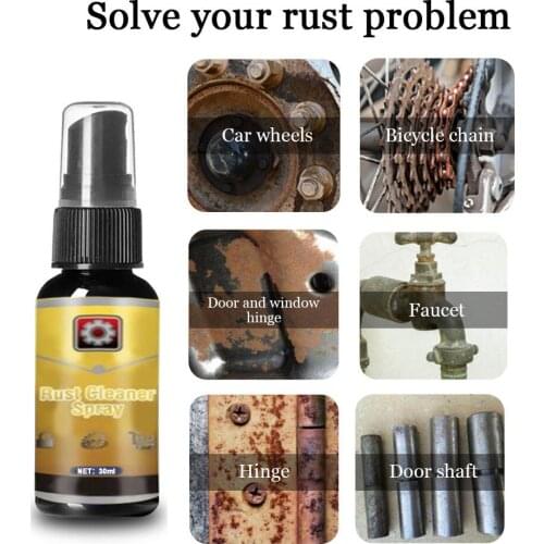 30ml Rust Cleaner Spray Derusting Spray Car Maintenance Cleaning 30g Portable Anti-rust Tool Agent Remover Car Beauty Supply