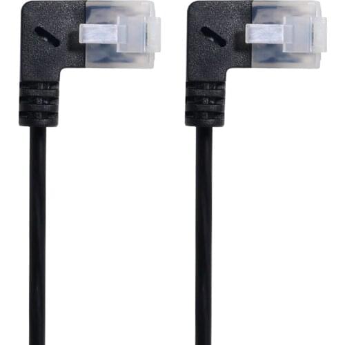 Ultra Slim Cat6 Ethernet Cable RJ45 Up Angled 25cm UTP Network Cable Patch Cord 90 Degree Cat6a Lan for Laptop Router TV BOX