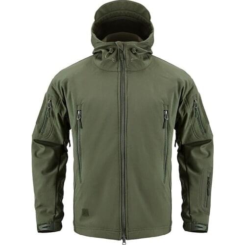 Military tactical jacket mens waterproof warm windbreaker US military clothing winter plus size mens camouflage jacket