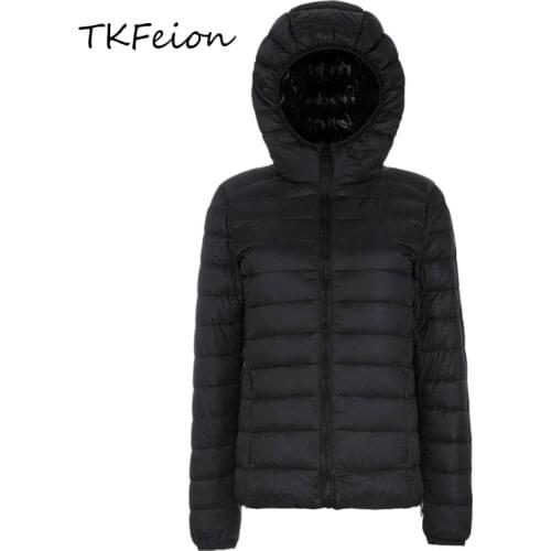 Plus Size 5XL 6XL 7XL Jacket Coat Women 2019 Spring Autumn Fashion Ultra-thin Ladies Slim Short Coats 90% Duck Down Female Parka