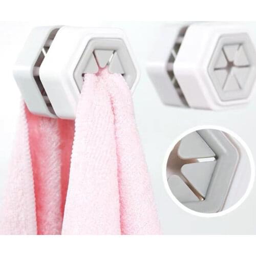 1/2/3 Pcs Towel Holder Protable Towel Storage Rack Home Kitchen Washing Cloth Storage Hook Sucker Wall Window Bathroom Organizer