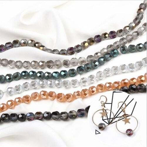 20pcs/lot wholesale 10mm round faceted loose beads crystal beads for diy earrings bracelet keychains jewelry making materials