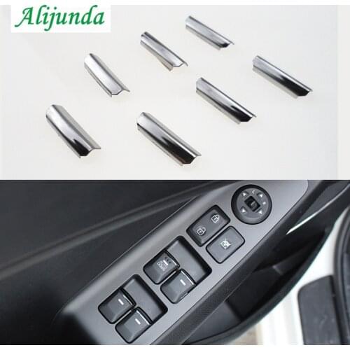 7 pcs. Stainless Steel Car for Kia Rio K2 K3 K5 FORTE Sportage R Window Sequin Butterfly Decocation