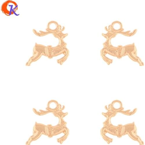 Cordial Design 100Pcs 13*13MM Jewelry Accessories/Connectors/Deer Shape/Hand Made/Copper Material/DIY Making/Earring Findings