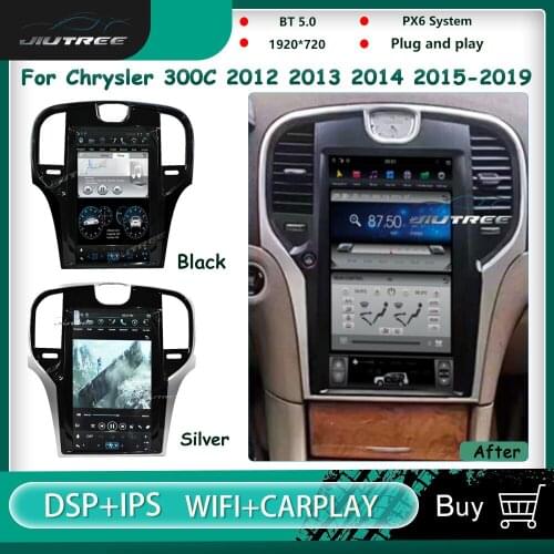 Vertical Screen Car Radio For Chrysler 300C 2012 2013 2014 2015-2019 GPS Navigation DVD Multimedia Player Auto Stereo Receiver