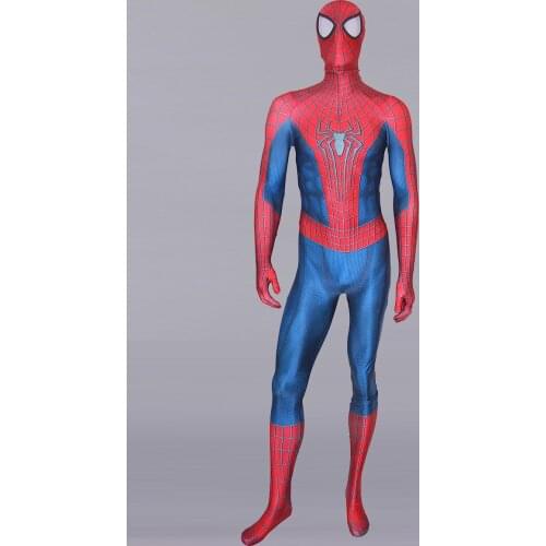 Free Shipping Amazing Superhero Cosplay Costume Zentai 3D Printed High Quality Spandex Mens Superhero Halloween Party Bodysuit