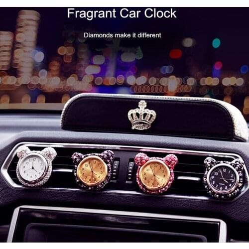Blingbling watch air outlet perfume clip creative car perfume air fresh conditioning port high-end diamond car accessories