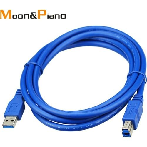USB 3.0 Printer Cable Male to Male Data Sync Cord printer Cables Fast Speed 5Gbps Scanner Webcam Copier Extension Cord