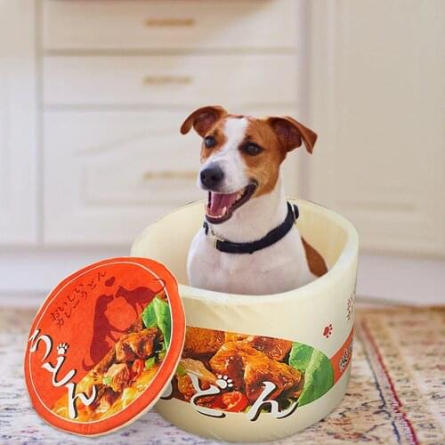 Noodles Pet Bed/ cup Noodles Kennel /Instant Noodle Cat Nest/ Noodles Kennel /Instant Ramen Bowl Dog Bed Pet House Funny Pet Bed