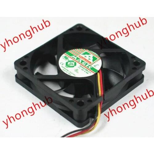 MAGIC MGA6012MS-A15 DC 12V 0.18A 3-wire 60x60x15mm Server Cooling Fan