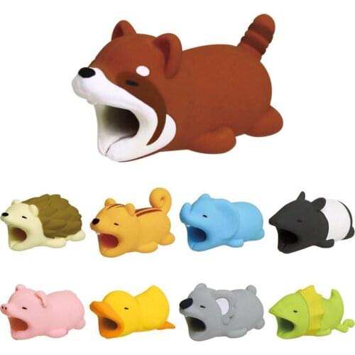 Cute Dog Dolphin Tiger Animal Cable Protector Usb Cable Organizer Charger Wire Holder Winder