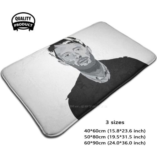 Thom Yorke Soft House Family Anti-Slip Mat Rug Carpet Radiohead Radiohead Mayerarts Music Art Singer Portrait Famous Cool