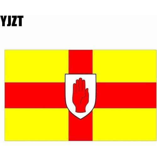 YJZT 15.7CM*9.4CM Creative Car Sticker Decal Funny Ireland Flag Accessories 6-0602