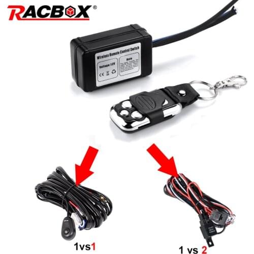 LED Light Bar Wireless Remote Control Switch Kit DC 12V Car LED Bar Work Light Spotlight Wire Set For Kamaz UAZ ATV Off-road 4x4