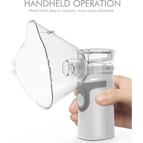 Home Use Mini Handheld Silent Inhale Nebulizer Ultrasonic Atomization Device Adult Children Portable Atomizer Inhaler
