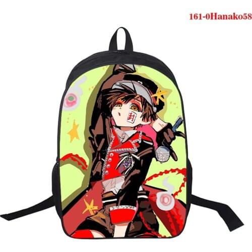 Anime Toilet-bound Jibaku Shounen Hanako Kun Print Backpack Teens 3D Print USB Schoolbag for Boys Girls Laptop Backpack Mochila