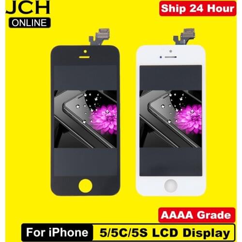 The Cheapest Price LCD Display For Pantalla iPhone 5S 5C 5 SE LCD Touch Screen Digitizer Assembly + Tools+TPU+Glass