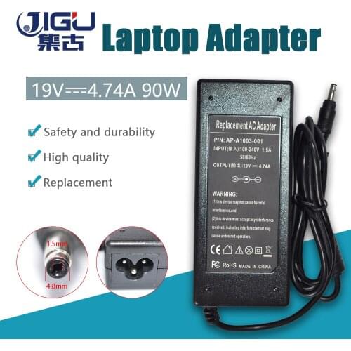 19V 4.74A 90W Bullet Replacement AC Charger Power Adapter For HP Laptop Input 100-240V