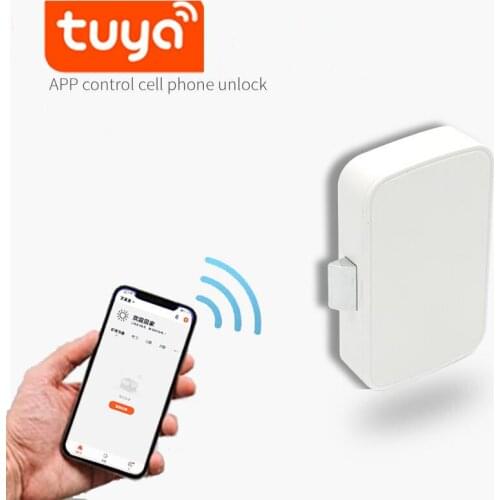 Smart Drawer Switch Tuya Bluetooth APP Remote Control Invisible Keyless Electric Security File Cabinet Wooden Door Lock