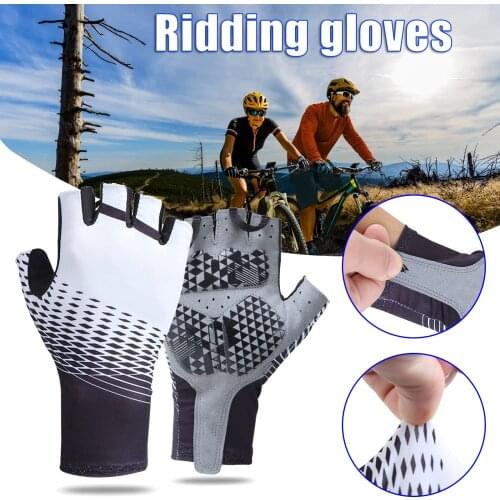 Cycling Gloves Half Finger Non-Slip Silicone Design For Men Women Outdoor Sports Breathable SAL99