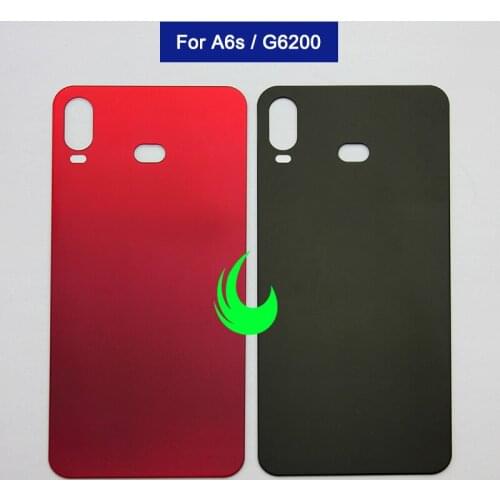 Back Battery Cover Glass Door For Samsung Galaxy A6S G6200 Rear Housing Case For SAMSUNG A6s G6200 Glass Cover
