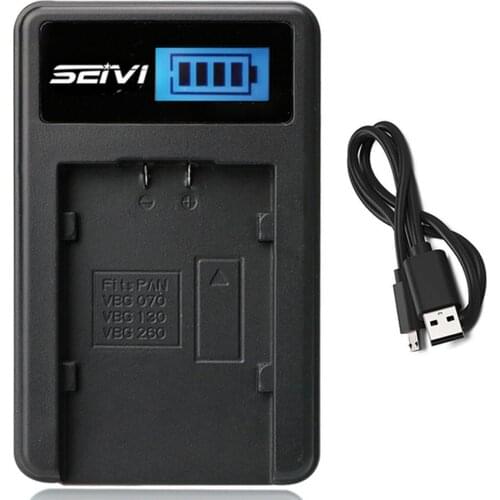 Battery Charger for Panasonic NV-GS200 NV-GS300 NV-GS308 NV-GS320 NV-GS330 NV-GS400 NV-GS408 NV-GS500 NV-GS508 Camcorder