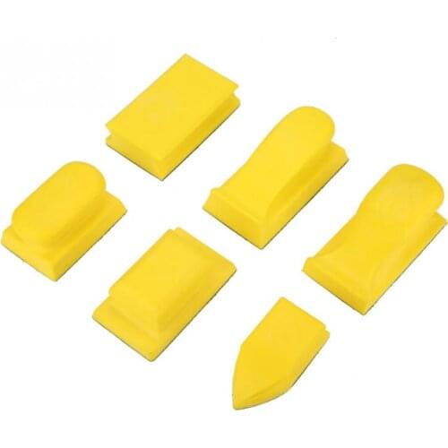 1Pcs Hand Sanding Block Hand Dust Extraction Auto Car Sanding Grinding Sponge Block Dust Free Woodoworking Hand Polishing Tool