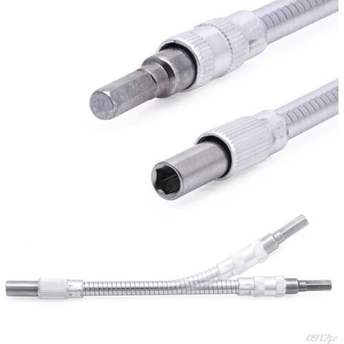 20cm 1/4" Hex Flex Flexible Hose Screwdriver Extension Bit Holder Adapter New Drop ship qiang