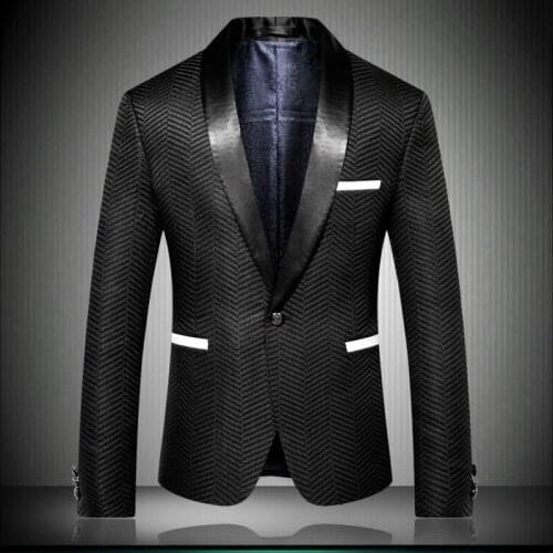 2020 England Designer Mens Nice Striped Style Men Suit Jacket Slim Fit Blazer de hombre Party Dress Outfit 9009