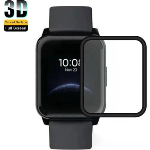 3D Curved Edge Protective Film for Realme Watch 2 Full Cover Screen Protector Film