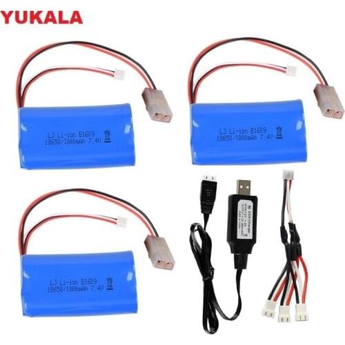 7.4v 1800mah li-ion battery 18650/charger for HJ806 henglong 3818 3819 3838 3839 3899 3888 3889 3909 3918 3938 1/16 RC tank part