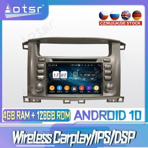 Android 10 PX6 128G For TOYOTA Land Cruiser 2003-2007 DVD GPS Navigation Auto Radio Stereo Video Multimedia Player HeadUnit 2din