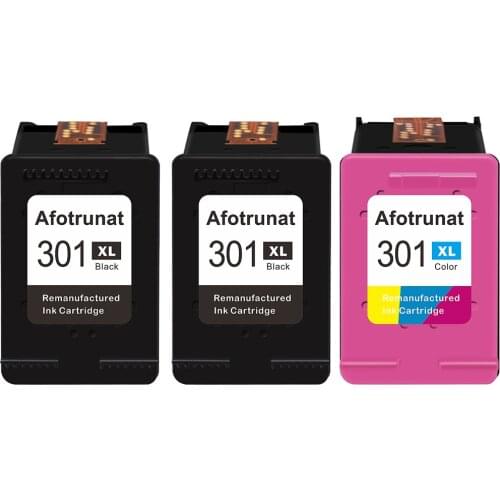 Afotrunat Remanufactured Ink Cartridge Printer HP 301 XL Deskjet 2050S 2000 1510 Envy 5530 5532 5539 4504 4500 450