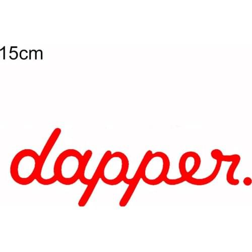 Dapper Letters Reflective Car Vehicle Body Windshield Decals Sticker Decoration