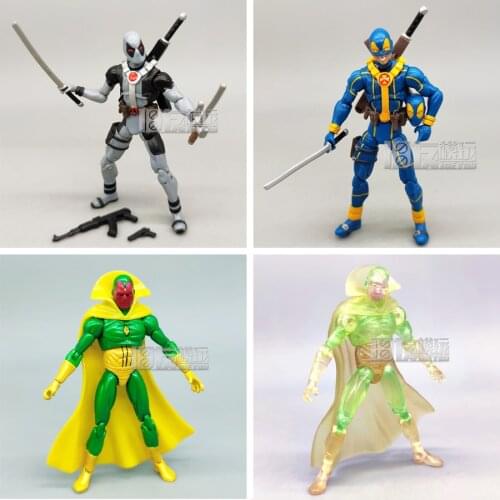 Hasbro Genuine MARVEL Deadpool Wade Winston Wilson and Vision Joints Movable Action Figure Model Ornament Toys Boy Gifts