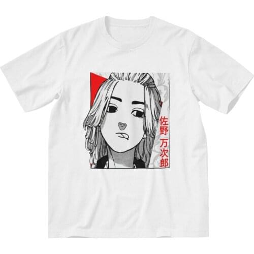 Mens New Japanese Anime Tokyo Revengers T-Shirt Graphic Manjiro Sano Manga Tshirt Short Sleeve Hip Hop T Shirt Cotton Tee Gift