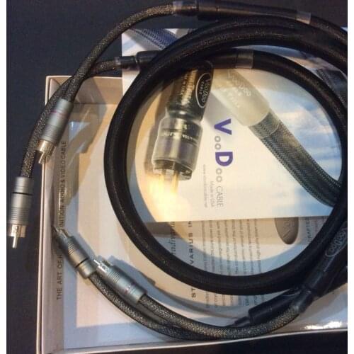 Voodoo Stradivarius Cremona Edition Interconnect Cable Silver Plated RCA Plugs with Box - 1 Pair