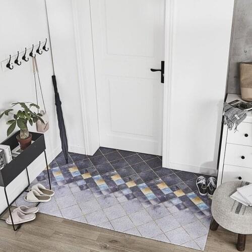 Custom Freely Cut Door Mat Carpet Multicolor Geometric Household Floor Door Mats Living Room Bathroom Balcony Outdoor Mat Carpet