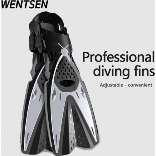 NEW diving fins Swimming flippers swim training adult men women diving fins for hunting long Scuba freediving snorkeling fins