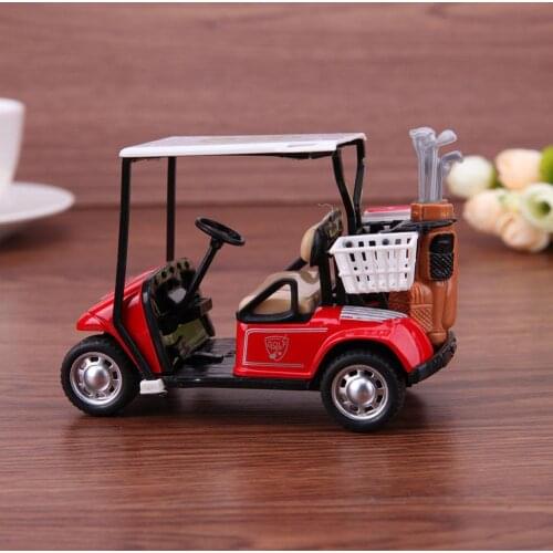 1:36 Scale Alloy Pull Back Model Car High Simulation Golf Cart Model Kids Toy
