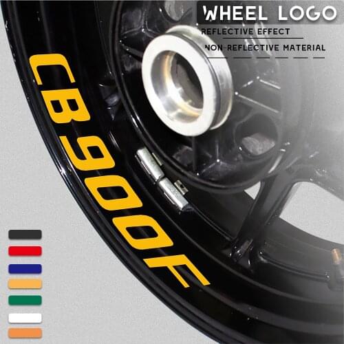 Motorcycle modified decals wheel rim reflective waterproof custom personalized decorative sticker for HONDA CB900F cb 900f