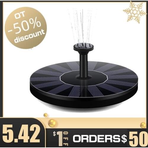 Floating Solar Fountain Garden Water Fountain Pool Pond Decoration Solar Panel Powered Fountain Water Pump Garden Decoration