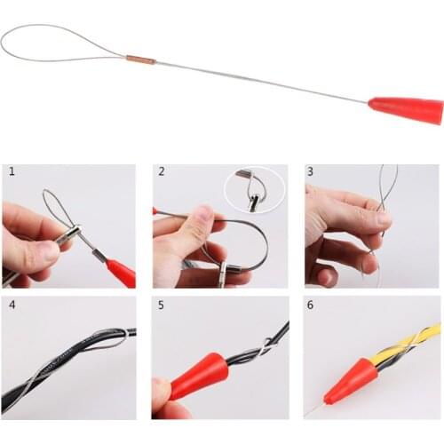 Professional Binder Fastener For Electrician Wire Threading Device Wiring Installation Aid Tool