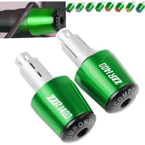 7/8"mm CNC Motorcycle Hand Bar End Handlebar Handle Grips Cap For Kawasaki ZZR1400 2006-2016 2017 2015 2014 2013 2012 2011 2010