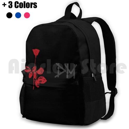 Mode Outdoor Hiking Backpack Riding Climbing Sports Bag 80S Music Dm Eighties Electronic New Order Violator Band Goth Pop