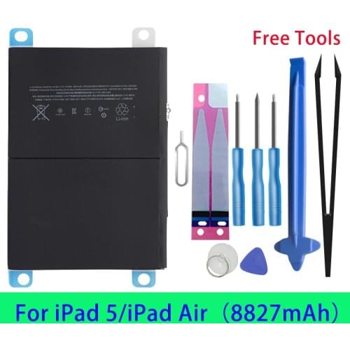 Runtianjin Replacement Tablet Battery For iPad 5 iPad5 iPad Air A1484 A1474 1475 8827mAh High Capacity Tablet Bateries