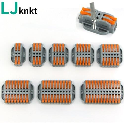 Wire Connectors Docking Cable Conectors Fast Universal Wiring Compact Conductors Push-in rod quick Terminal Block butt plug