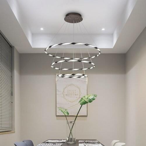 Modern Circle rings LED Pendant Lights indoor Lighting For Living Room Dining room LED Pendant Lamp Hanging Lights
